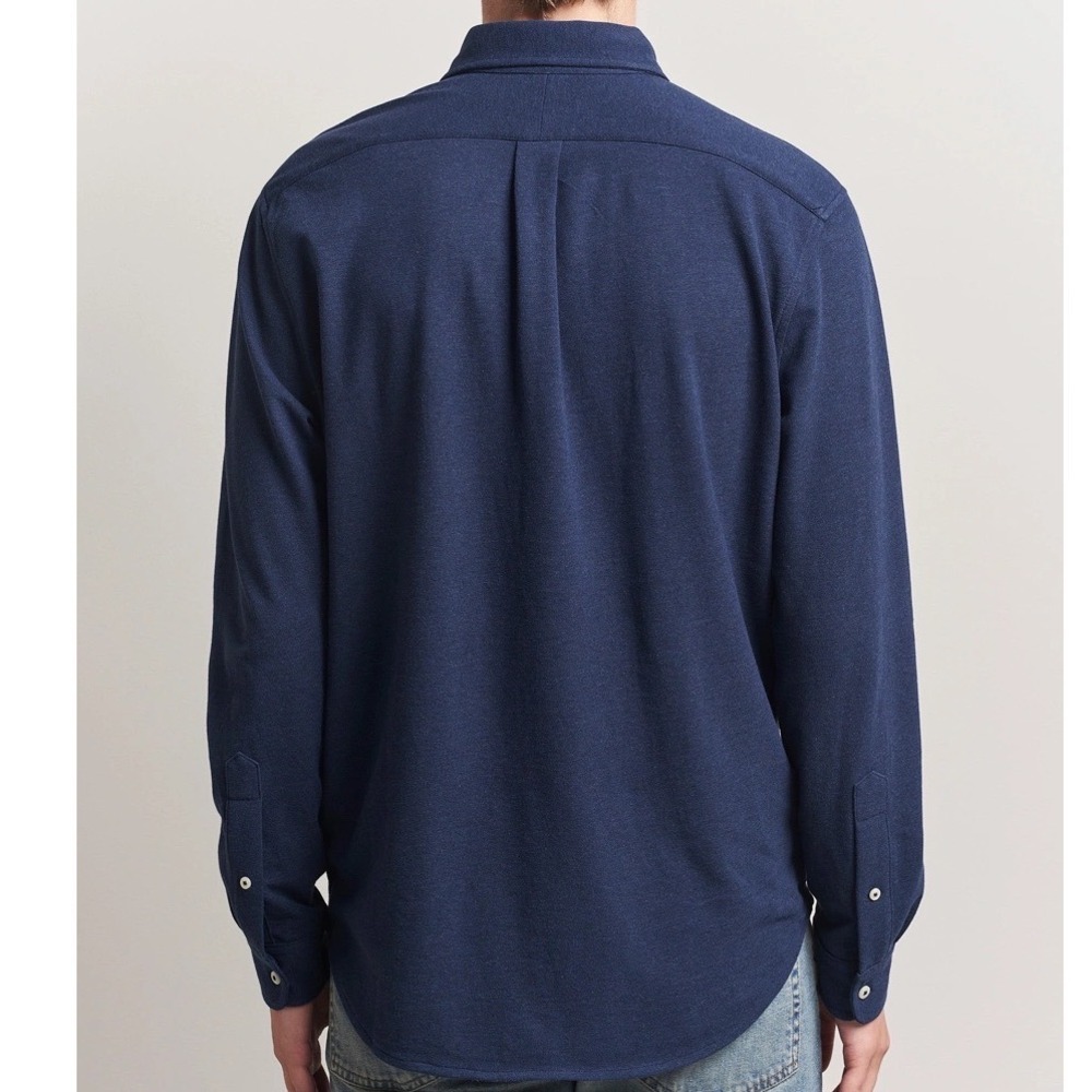 Ralph Lauren Men's Navy Blue Featherweight Mesh Button Down Size XL - Picture 2 of 8